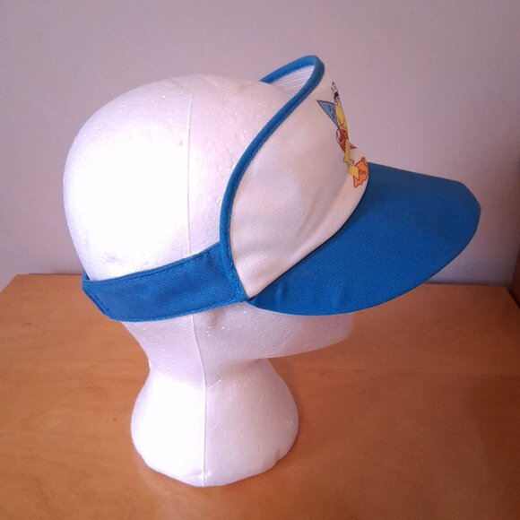 Damaged 1980s Blue Hostess Munchies Playing Baseball Sun Visor / Visor Hat - Picture 5 of 10